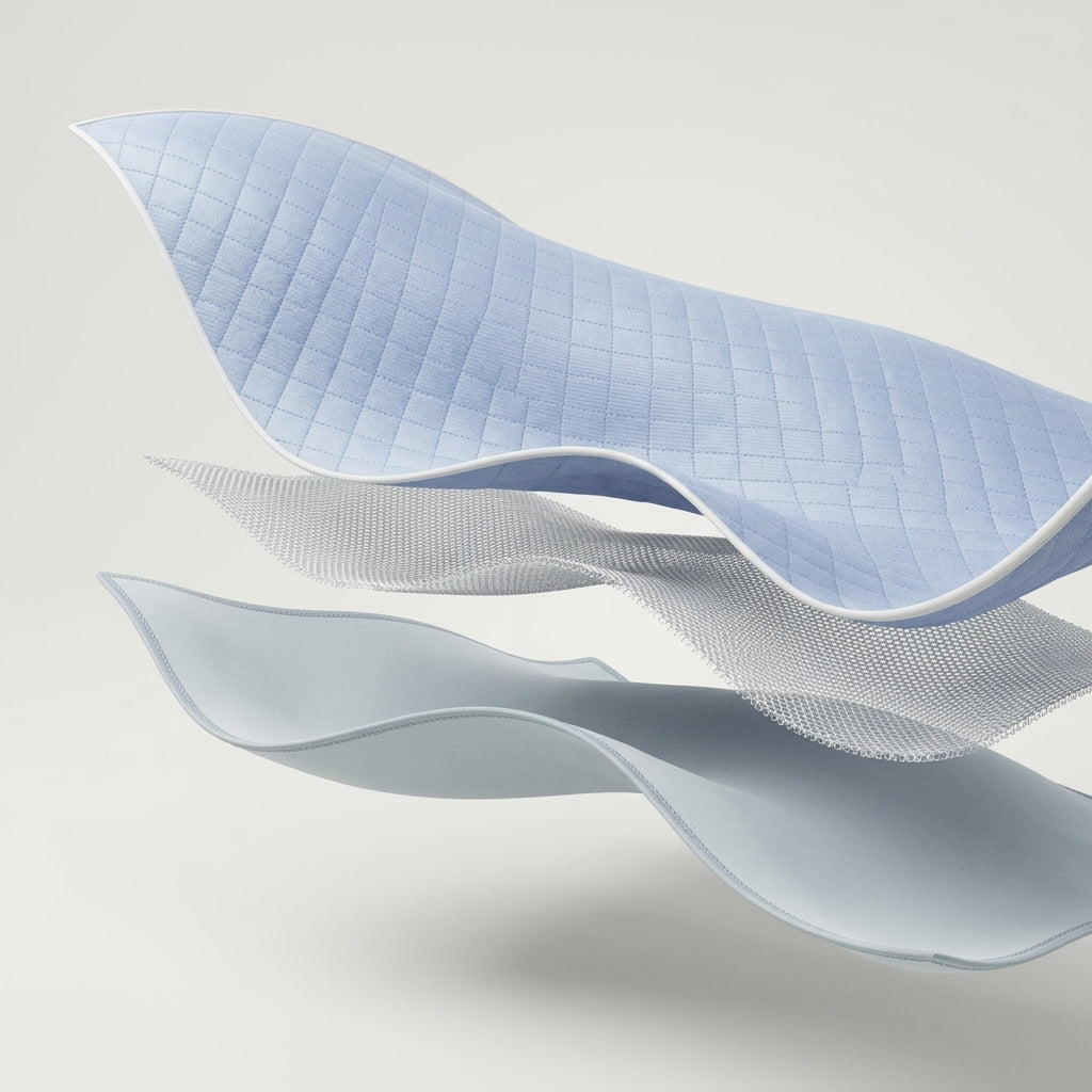 Napfull 3-Layer Cooling Blanket 3D Diagram
